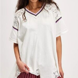 Free People Knockout Top in Ivory Combo